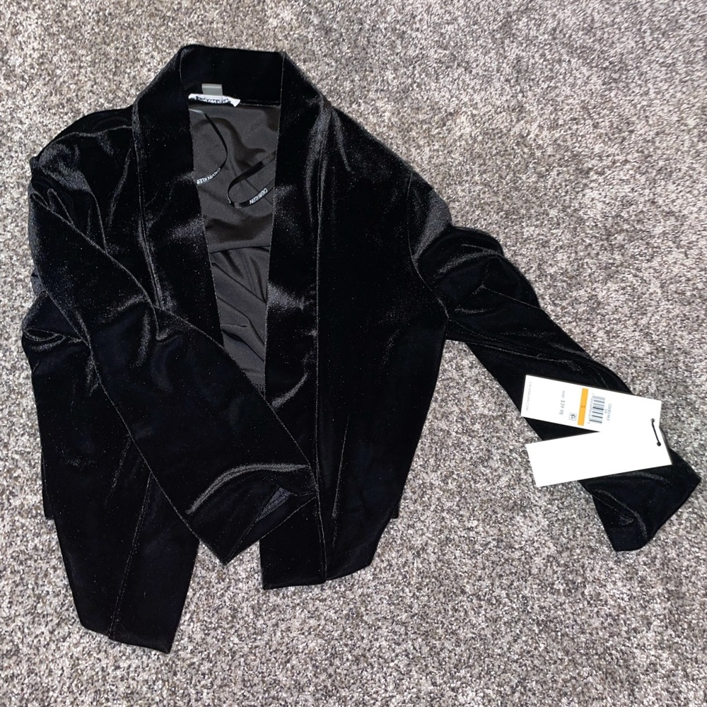 Quarter length velvet cover up